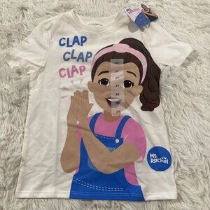 Ms. Rachel Clap tee NWT girls 5T Short sleeve play ready